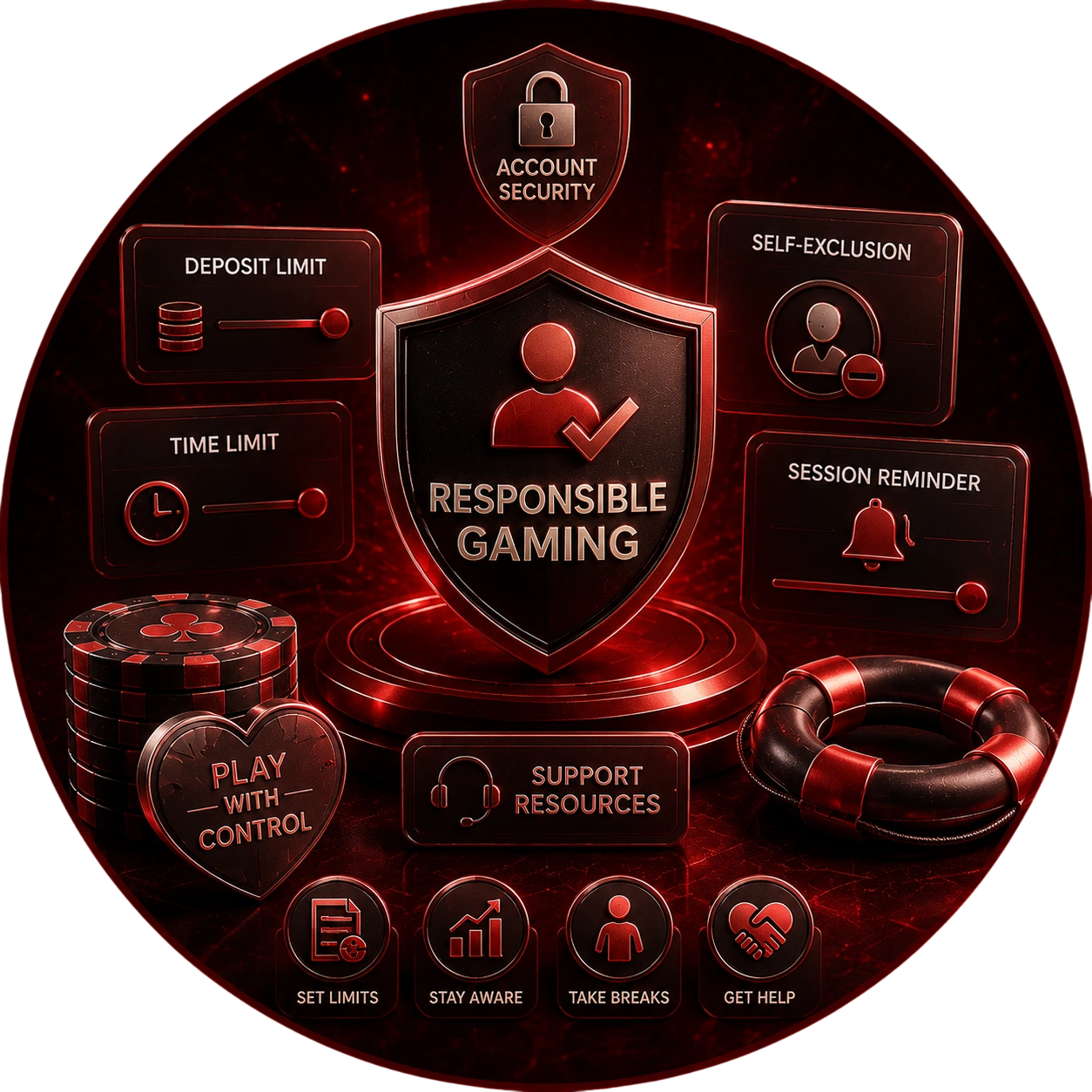 CoinPoker responsible gaming shield with deposit and time limits